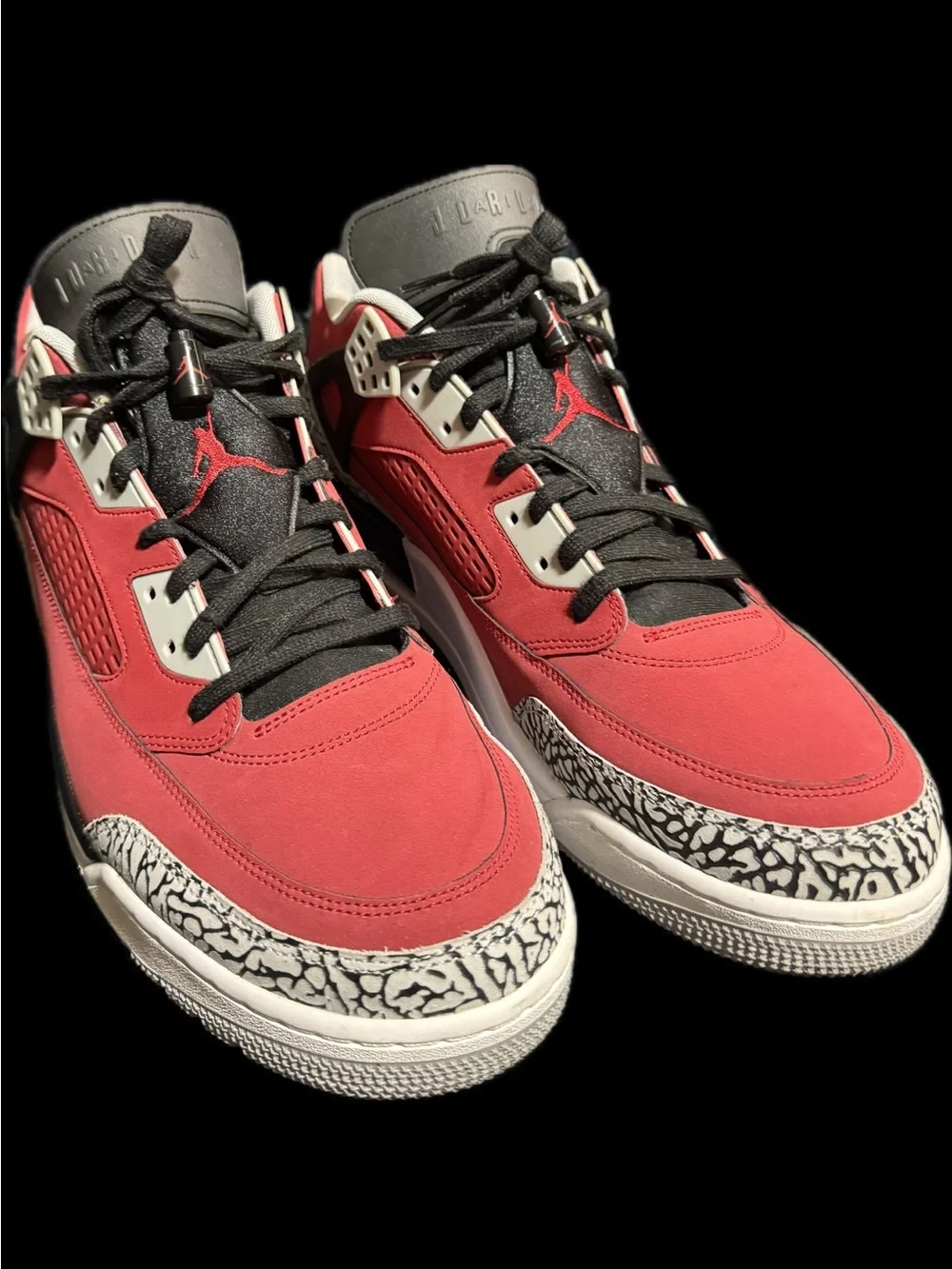 Air Jordan Spizike Low “Toro” Men’s Shoes - Gym Red/Black/Wolf Grey